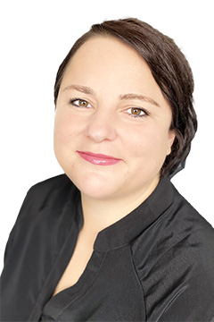 Abbildung einer Frau in schwarzem Oberteil. Abbildung einer Frau in schwarzem Oberteil.
